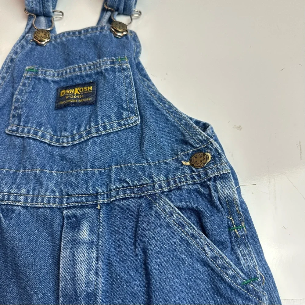 Vintage OshKosh B’gosh Kids Denim Overalls | 90s · 100% Cotton Classic Americana
